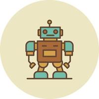 diseño de icono creativo robot vector