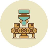 Conveyor Belt Creative Icon Design vector