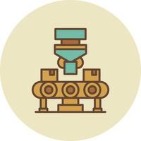 Conveyor Belt Creative Icon Design vector