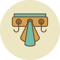 Coat Rack Creative Icon Design vector