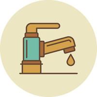 diseño de icono creativo de agua del grifo vector