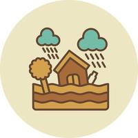 Flood Creative Icon Design vector