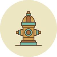 Fire Hydrant Creative Icon Design vector