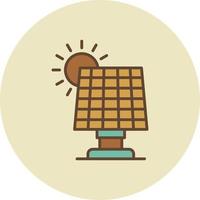 Solar Panel Creative Icon Design vector