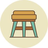 Stool Creative Icon Design vector