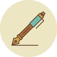 Fountain Pen Creative Icon Design vector