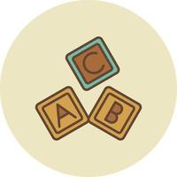 Abc Block Creative Icon Design vector