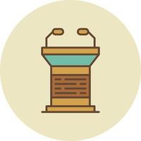 Lectern Creative Icon Design vector