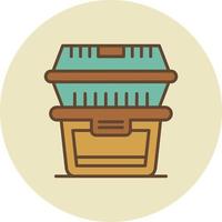 Food Container Creative Icon Design vector