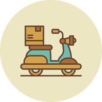 Delivery Bike Creative Icon Design vector