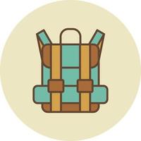 diseño de icono creativo de bolsa de viaje vector