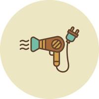 Hairdryer Creative Icon Design vector