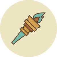 Torch Creative Icon Design vector