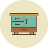 Drawers Creative Icon Design vector