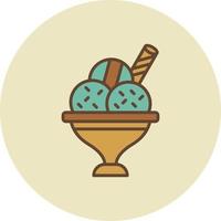 diseño de icono creativo de postre vector