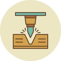 diseño de icono creativo de flexión vector