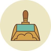 Dust Pan Creative Icon Design vector