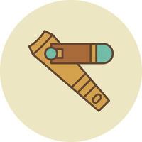 Nail Cutter Creative Icon Design vector