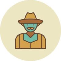 Farmer Creative Icon Design vector