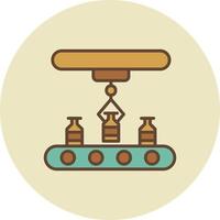 Conveyor Belt Creative Icon Design vector