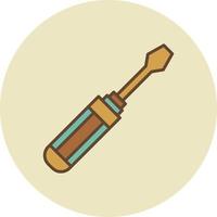 Screwdriver Creative Icon Design vector