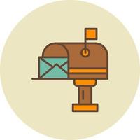 Mail Box Creative Icon Design vector