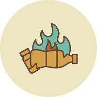 Burn Creative Icon Design vector