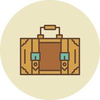 Suitcase Creative Icon Design vector