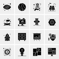 16 Business Universal Icons Vector Creative Icon Illustration to use in web and Mobile Related project