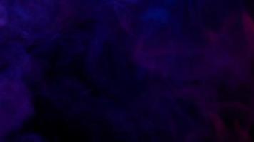 Smoke from Ultrasonic Aroma Diffuser and colorful light on black background. video