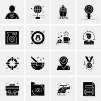 16 Business Universal Icons Vector Creative Icon Illustration to use in web and Mobile Related project