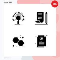 Creative Icons Modern Signs and Symbols of data scratch pad network note pad chemistry Editable Vector Design Elements