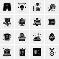 16 Business Universal Icons Vector Creative Icon Illustration to use in web and Mobile Related project