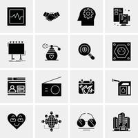 16 Business Universal Icons Vector Creative Icon Illustration to use in web and Mobile Related project