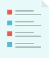 Checklist Check File List Page Task Testing  Flat Color Icon Vector icon banner Template