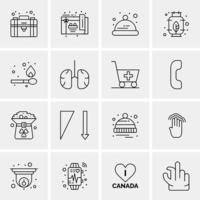 16 Business Universal Icons Vector Creative Icon Illustration to use in web and Mobile Related project