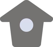 Birdhouse Tweet Twitter  Flat Color Icon Vector icon banner Template