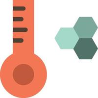 Temperature Temperature Meter Thermometer  Flat Color Icon Vector icon banner Template