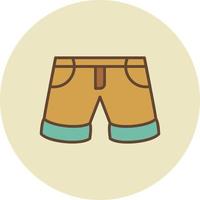 diseño de icono creativo de pantalones cortos vector