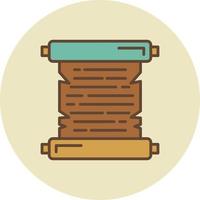 diseño de icono creativo de papel viejo vector