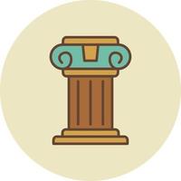 Pillar Creative Icon Design vector