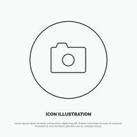 Camera Image Basic Ui Line Icon Vector