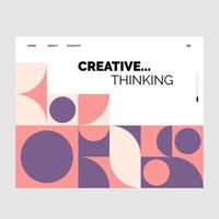 Creative Thinking Mosaic Website banner Template