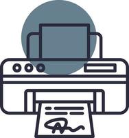 Printer Creative Icon Design vector