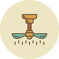 Ceiling Fan Creative Icon Design vector