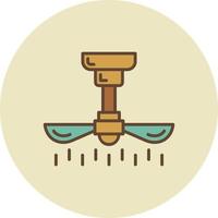 Ceiling Fan Creative Icon Design vector