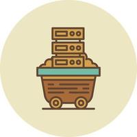 Data Mining Creative Icon Design vector