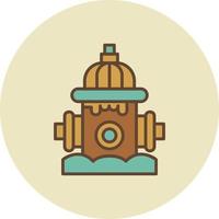 Fire Hydrant Creative Icon Design vector