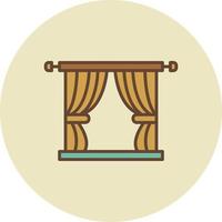 Curtain Creative Icon Design vector
