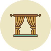 Curtain Creative Icon Design vector